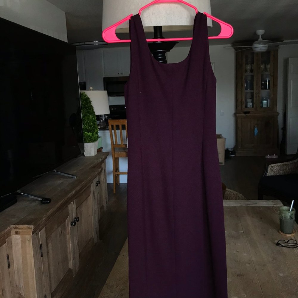 Ralph Lauren Sport Burgundy Midi Body con Dress - Picture 4 of 4
